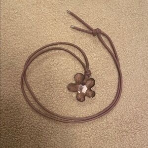 Swarovski Purple Flower Pendant Necklace
